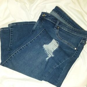 Faded glory distressed skinny jeans